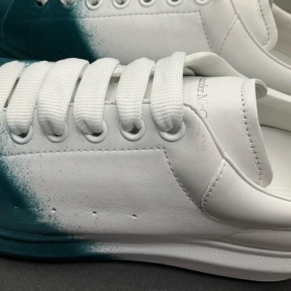 Alexander McQueen Men’s Oversized Sprayed Sneakers Size 11 NWB AUTHENTIC - Picture 9 of 10